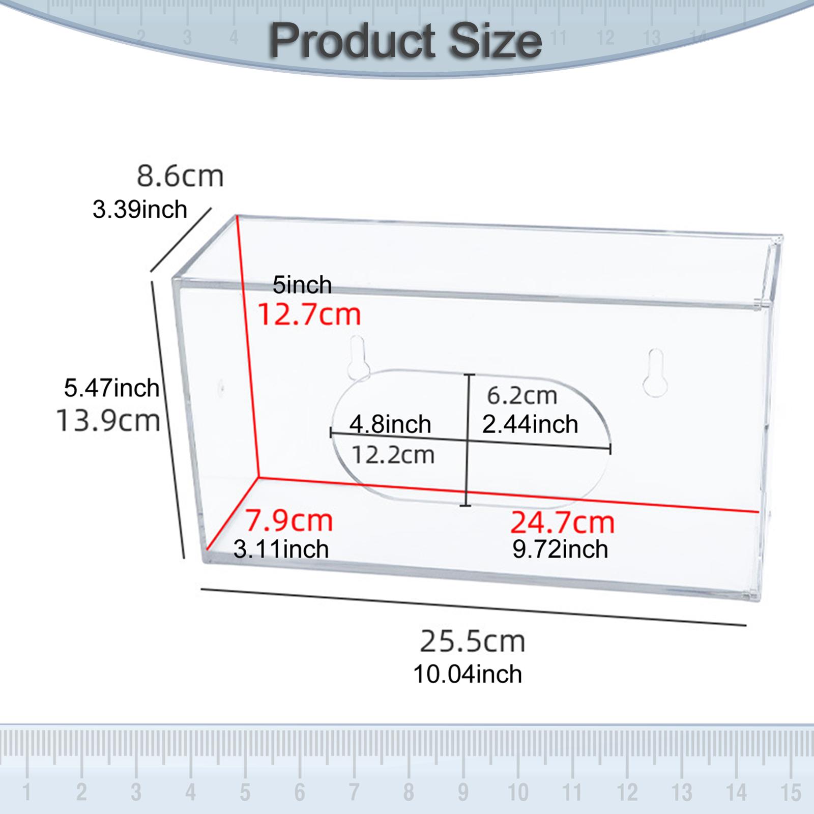Medical Lab Design - Robuster Einweg-Handschuhhalter Transparenter Organizer Wandmontage-Design für