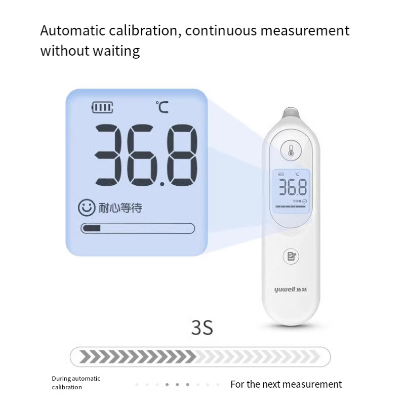 Digital Thermometer Infrared - Digitales Ohrthermometer für Erwachsene und Kinder,