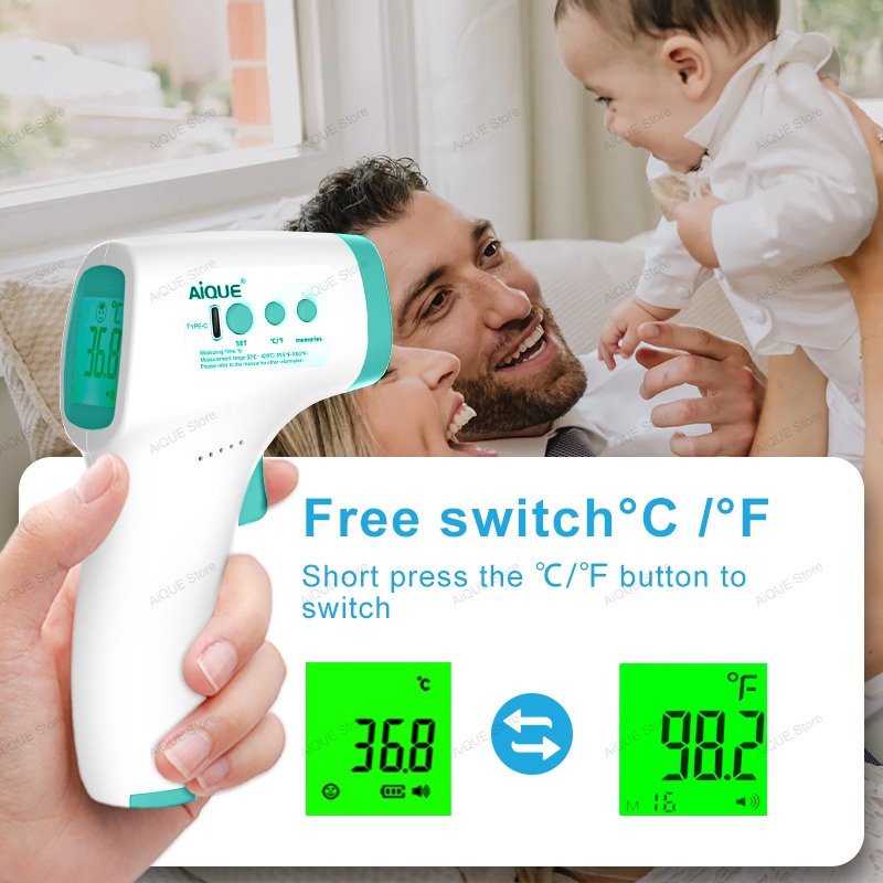 AiQUE Wiederaufladbares Digita – Digital Thermometer Infrared Bewertung und Preis