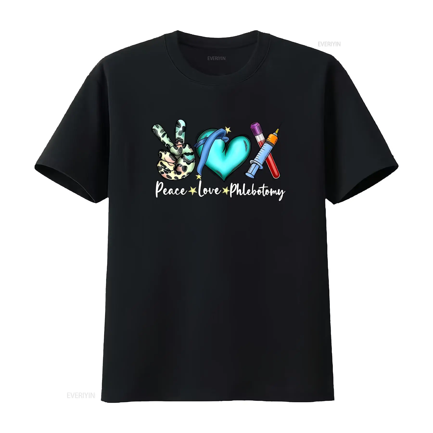 Peace Love Phlebotomy T-Shirt  – Medical Lab Design Bewertung und Preis