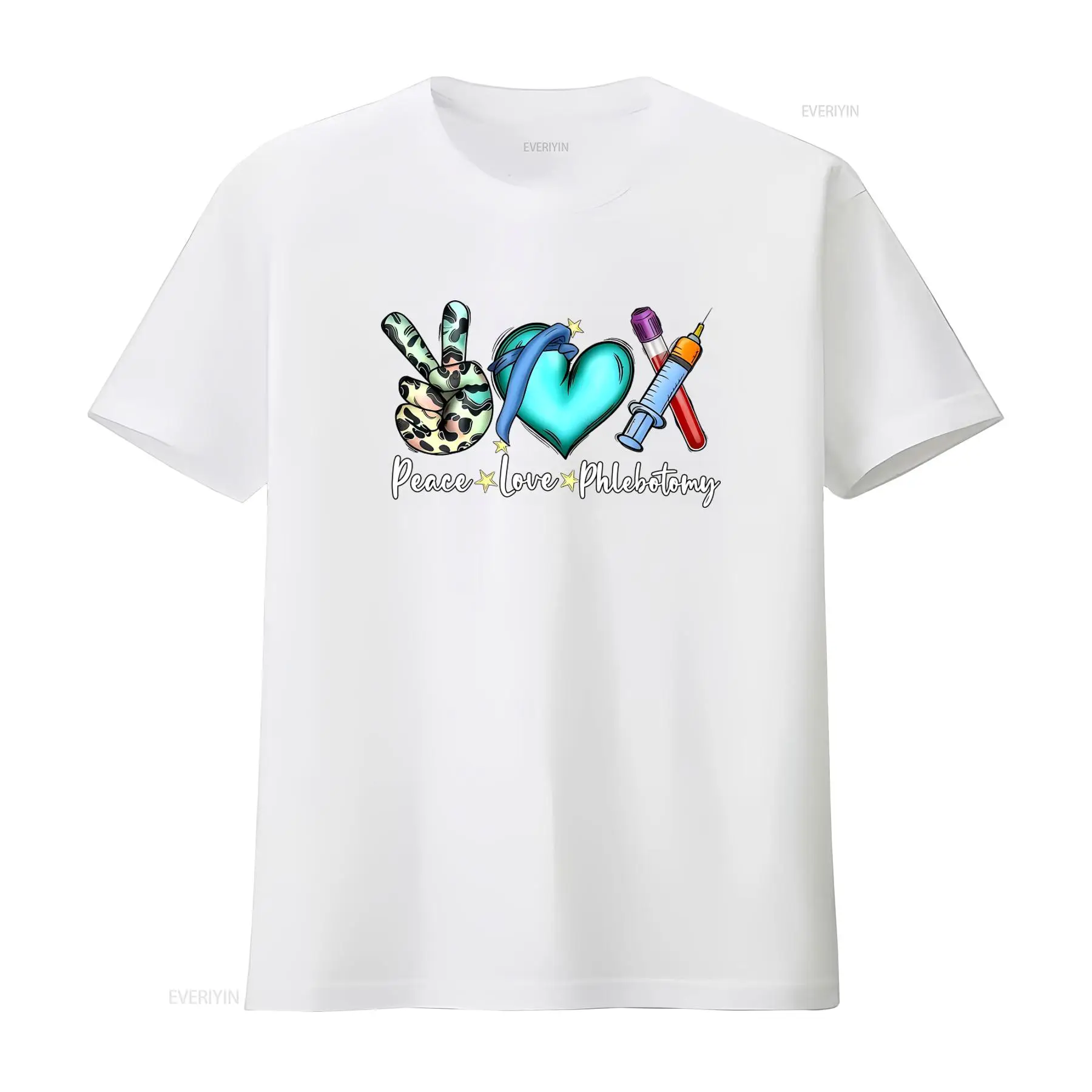 Peace Love Phlebotomy T-Shirt  – Medical Lab Design Bewertung und Preis